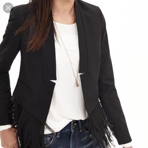 Banana Republic Fringe Blazer
